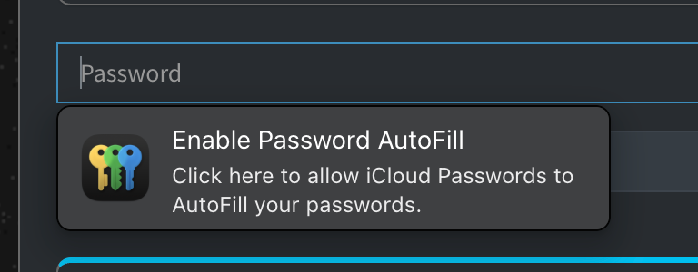Enable Password AutoFill prompt in Chrome